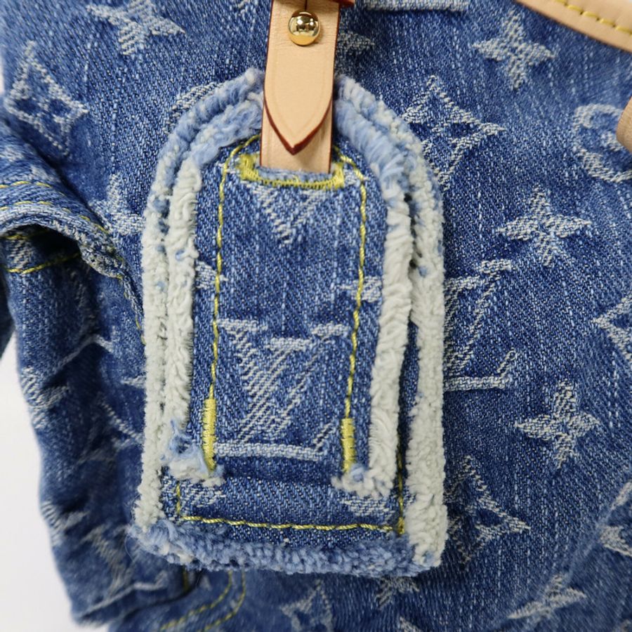 LOUIS VUITTON Monogram Denim Carryall Cargo PM肩背袋-5