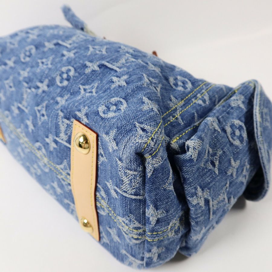 LOUIS VUITTON Monogram Denim Carryall Cargo PM肩背袋-10