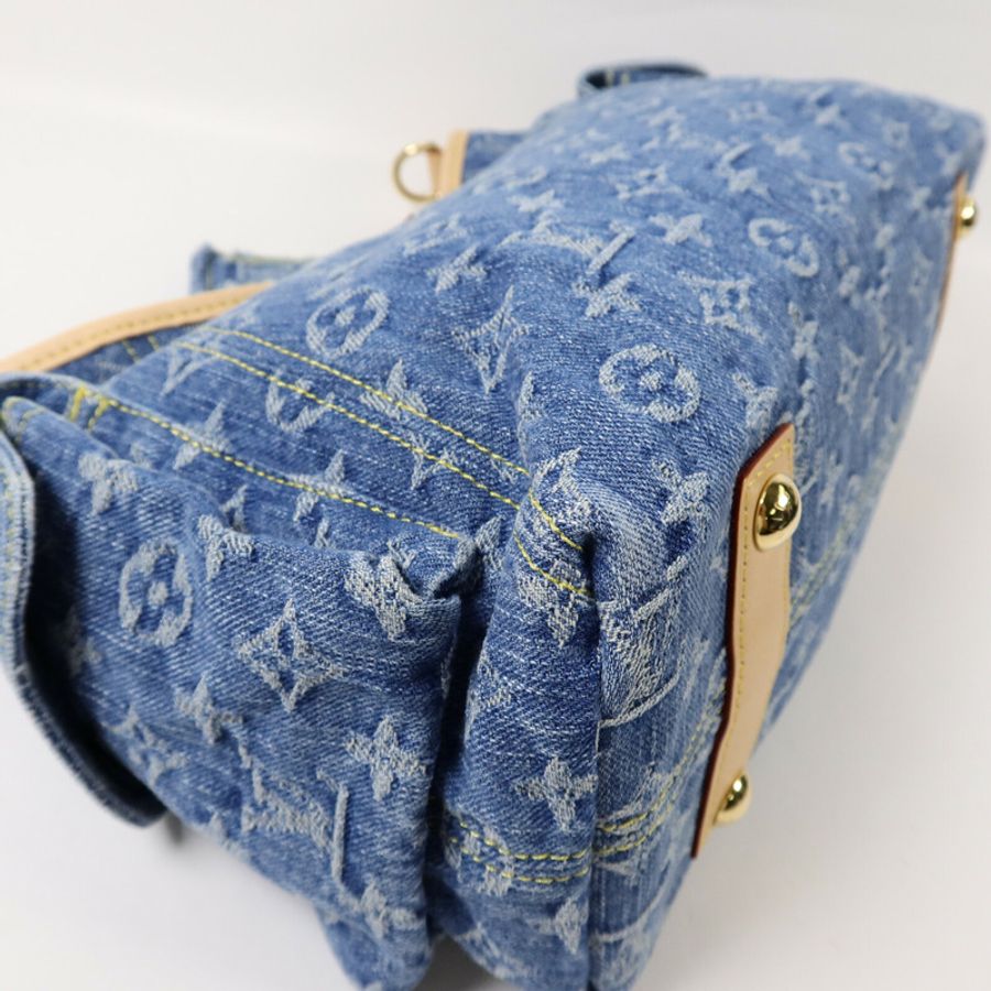 LOUIS VUITTON Monogram Denim Carryall Cargo PM肩背袋-13