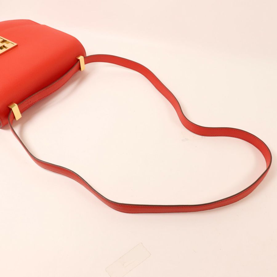 HERMES Epsom皮革Mosaique AU 24 Bag肩背袋Rouge Casaque-7