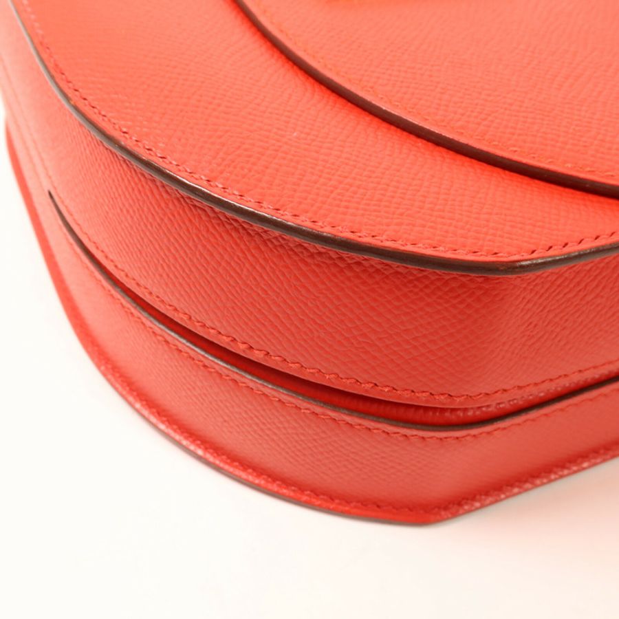 HERMES Epsom皮革Mosaique AU 24 Bag肩背袋Rouge Casaque-11