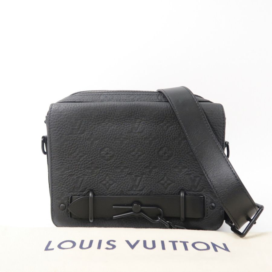 LOUIS VUITTON Monogram Taurillon Steamer Messenger肩背袋-9
