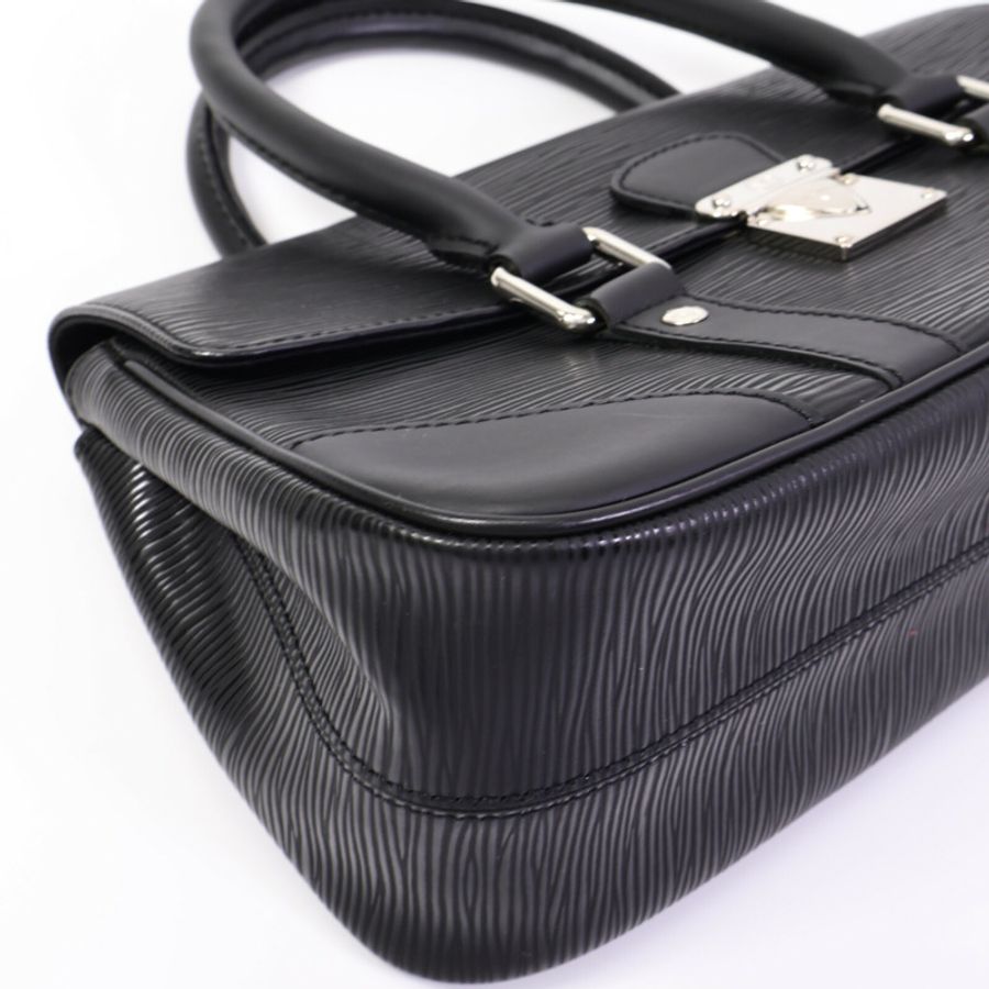 LOUIS VUITTON Epi Segur PM銀扣手挽袋-10