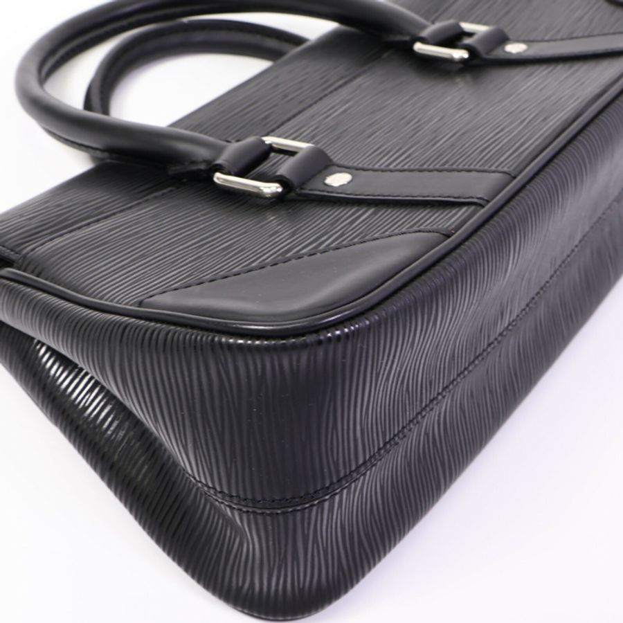 LOUIS VUITTON Epi Segur PM銀扣手挽袋-12