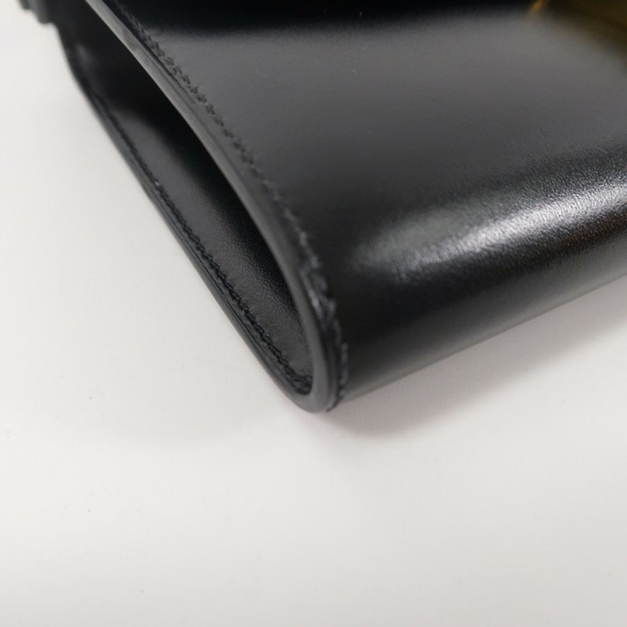 HERMES Box Calf皮革Constance To Go Rock肩背袋Noir-11