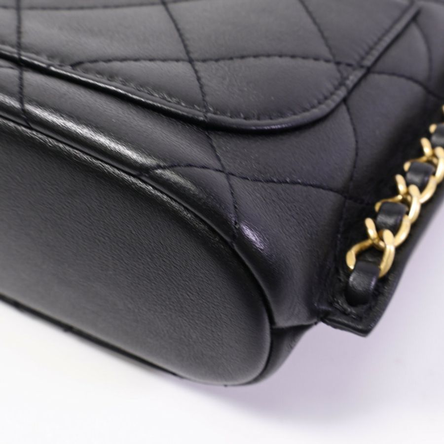 CHANEL 牛皮皮革Chain Shoulder Bag鏈帶肩背袋-12