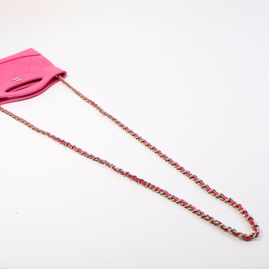 CHANEL 牛皮皮革Chanel 31 Nano鏈帶肩背袋-7