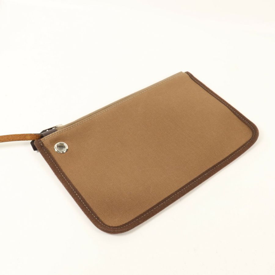 HERMES 帆布Herbag MM手挽肩背兩用袋Etoupe-14
