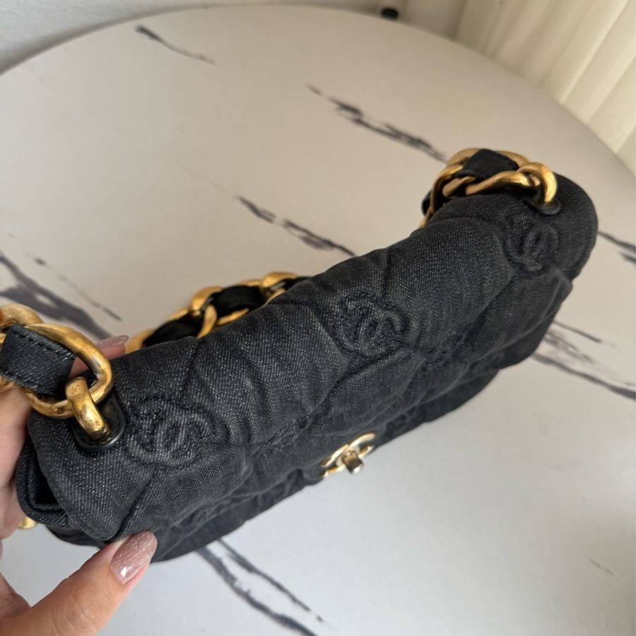 Chanel丹寧粗鏈肩背包❤️🔥超美的-2