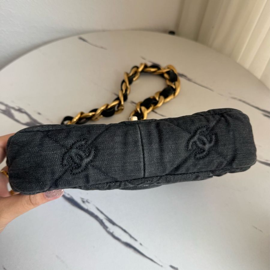Chanel丹寧粗鏈肩背包❤️🔥超美的-5
