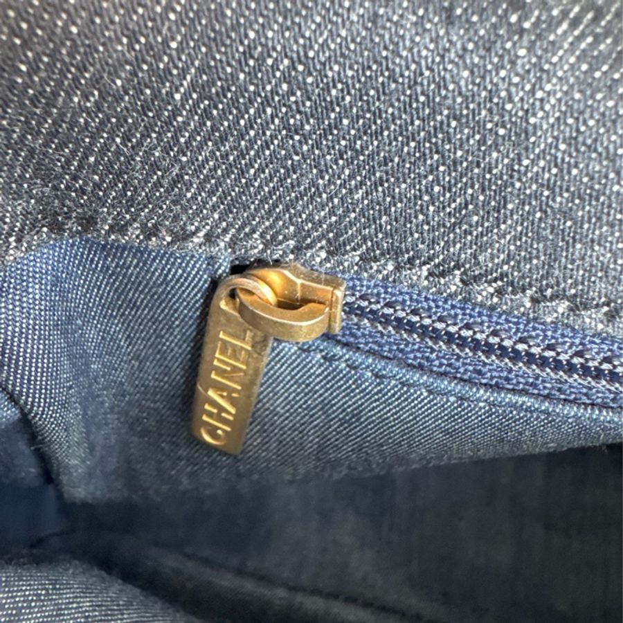 Chanel丹寧粗鏈肩背包❤️🔥超美的-30