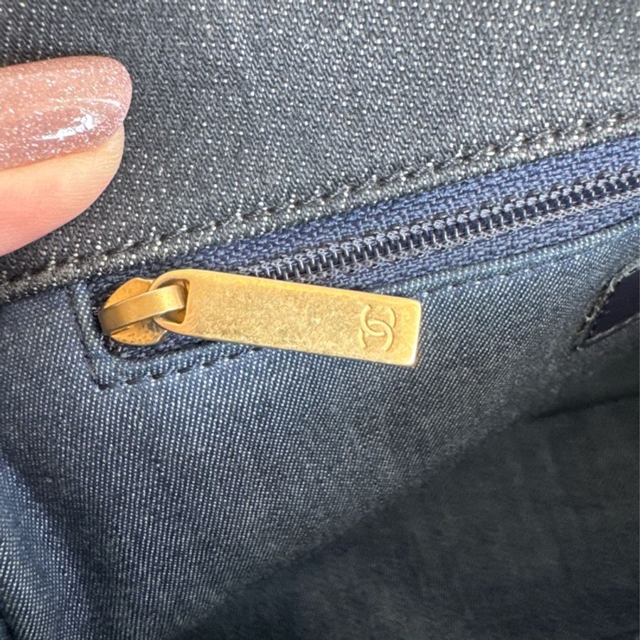 Chanel丹寧粗鏈肩背包❤️🔥超美的-31