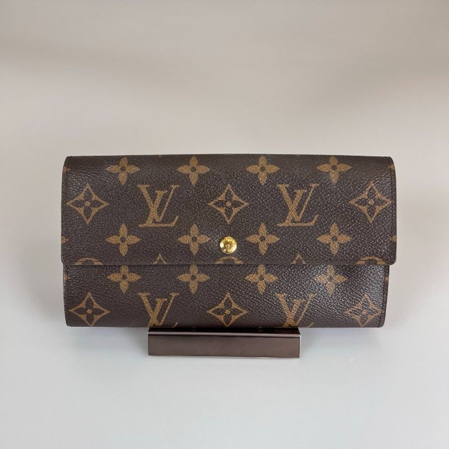 LV M61734 老花發財長夾-1