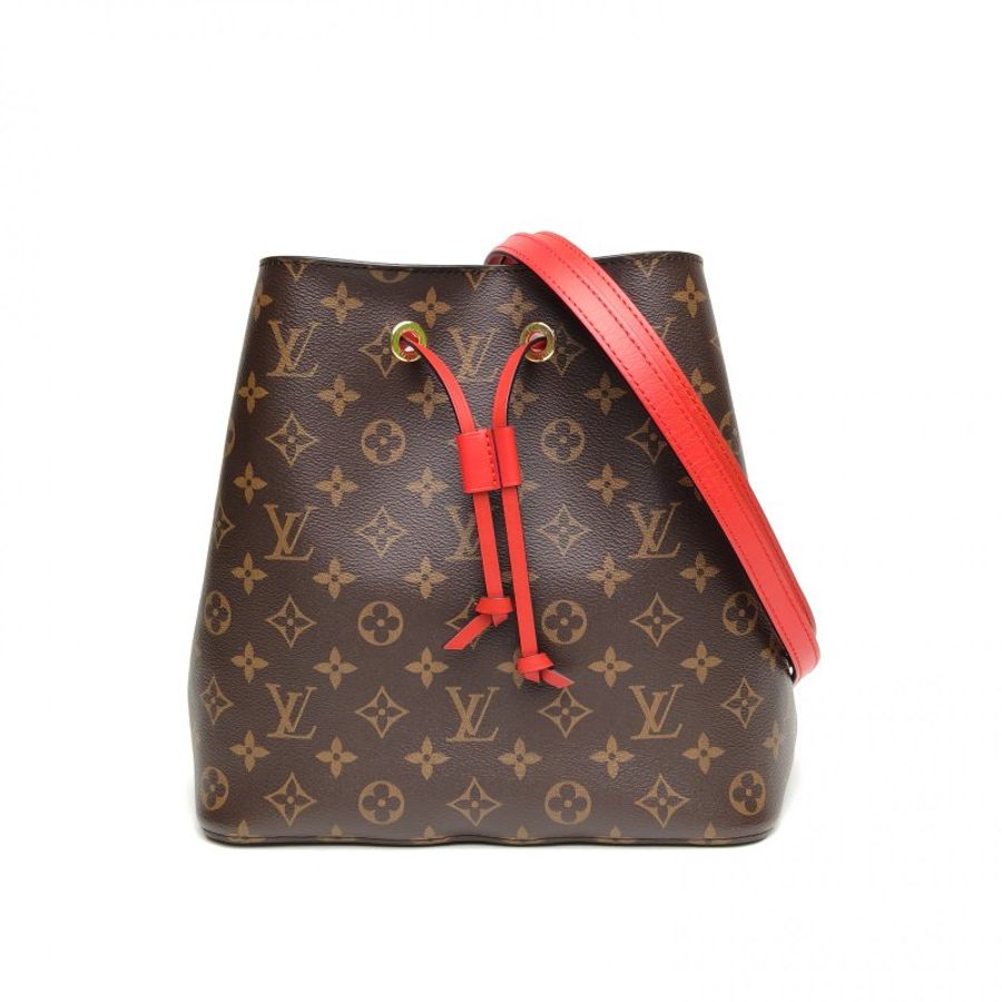 LOUIS VUITTON NÉONOÉ水桶包中号26红色内里老花PVC金扣肩背包-0