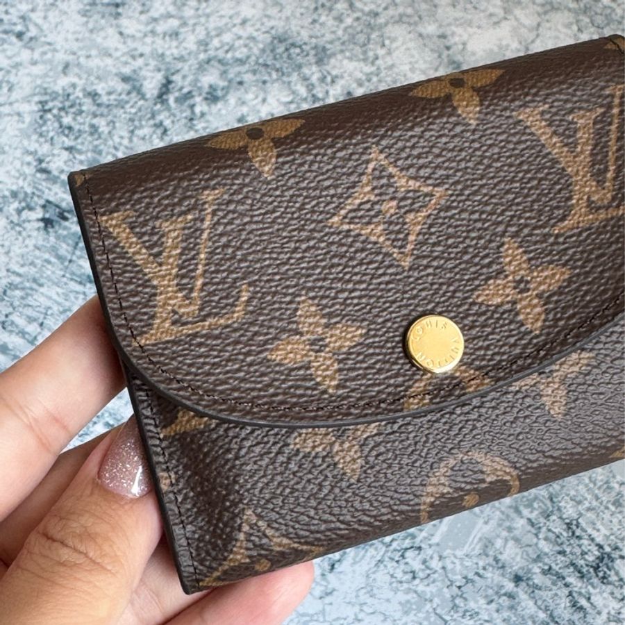 LV M41939花紋內桃紅釦式零錢包👛-12