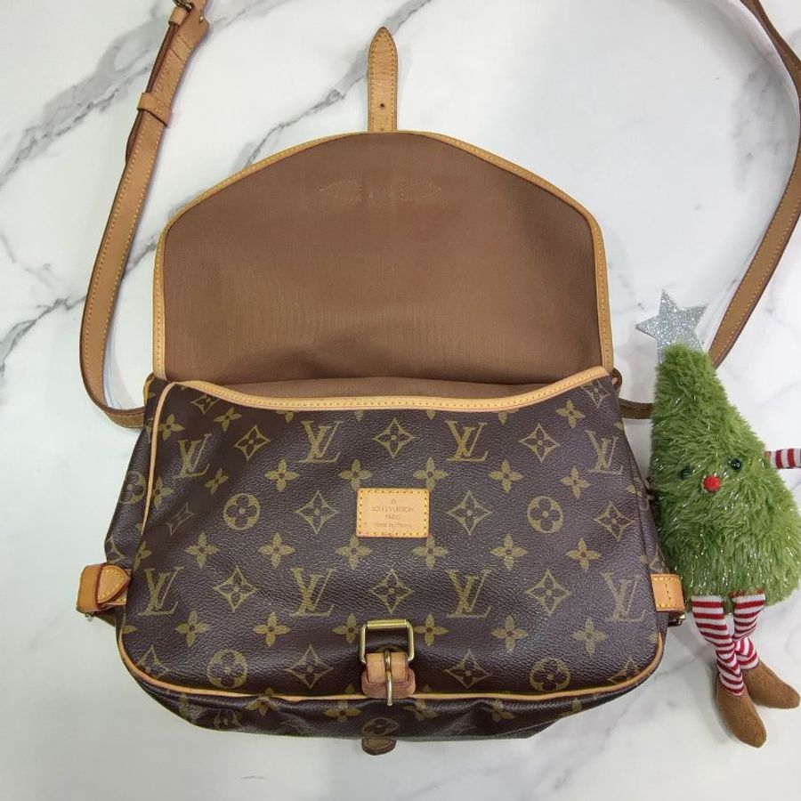 LV Monogram Saumur雙層馬鞍包-4
