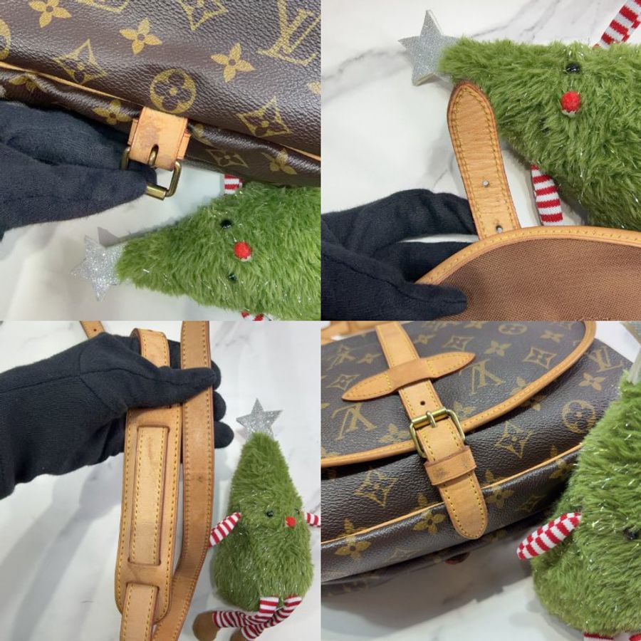 LV Monogram Saumur雙層馬鞍包-6