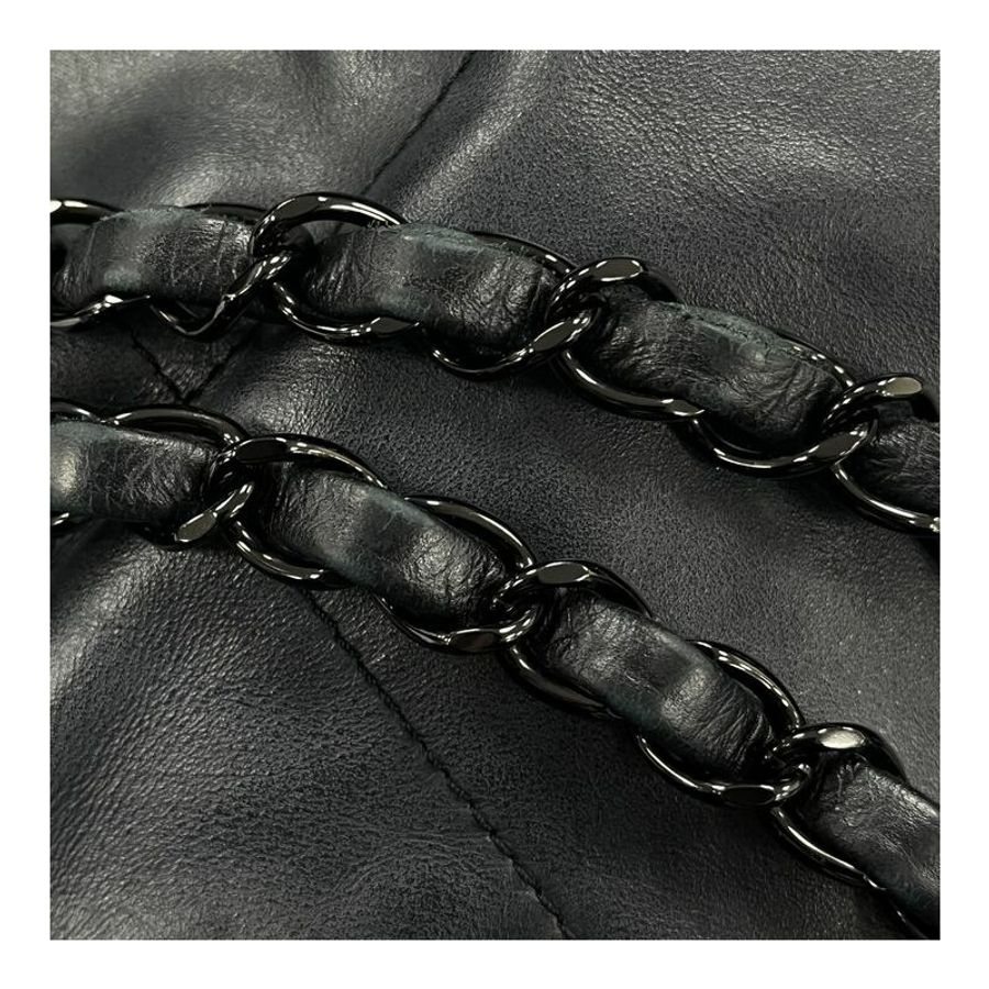 △ CHANEL 香奈兒 Black Calfskin 22 Bag Black Tone Metal Chain #S Shoulder Bag 黑色小牛皮黑色金屬鎖鏈#S肩背包 AS3261-267011053-21