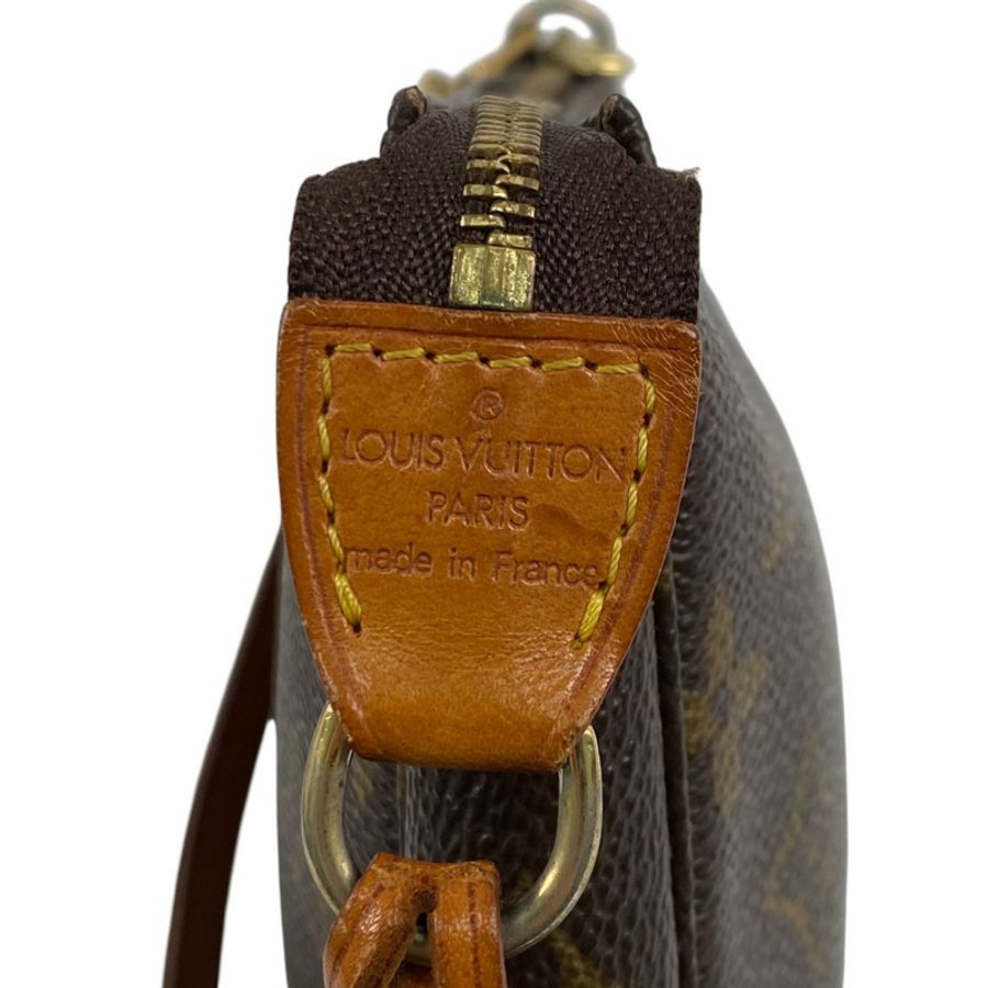 △ LOUIS VUITTON 路易·威登 Brown Coated Canvas Monogram Pochette Accessories Handbag 啡色塗層帆布經典老花手挽袋 M40712-267010548-14