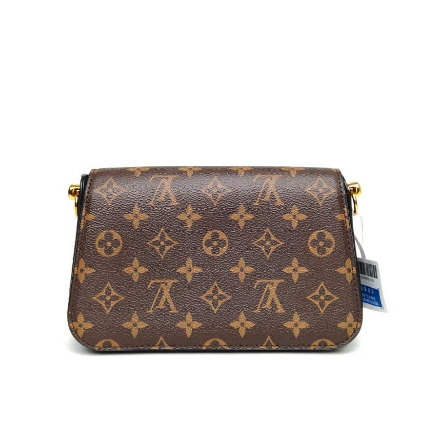 LOUIS VUITTON 拼色牛皮PVC金银扣Saintcloud秀款邮差包肩背包-2