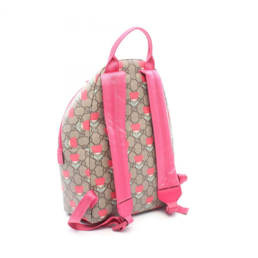 GUCCI 兒童 GG Supreme Kim Seung-yeon 花卉印花雙肩包 782708-1