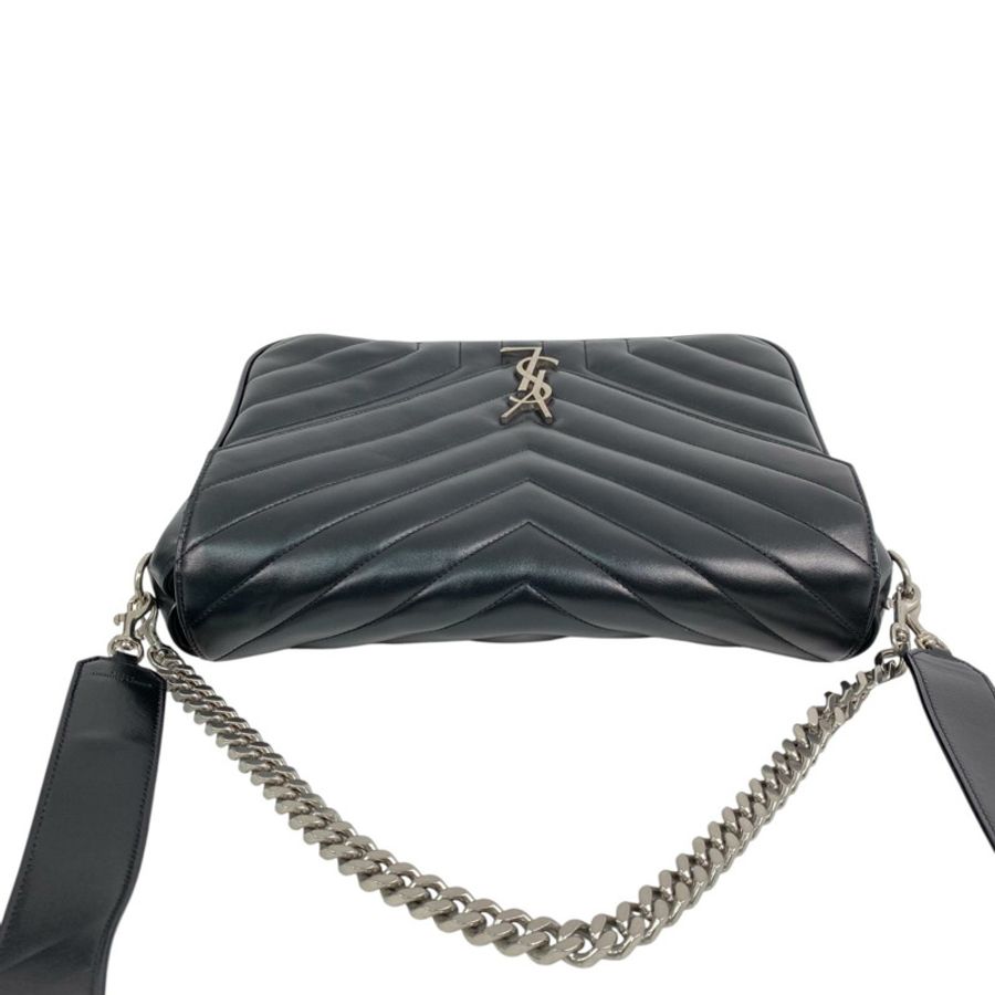 △ SAINT LAURENT 聖羅蘭 Black Calfskin Monogram 2 way bag 黑色小牛皮兩用袋 PLD454325-267010625-9
