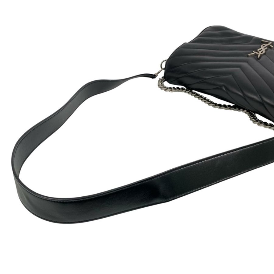 △ SAINT LAURENT 聖羅蘭 Black Calfskin Monogram 2 way bag 黑色小牛皮兩用袋 PLD454325-267010625-11