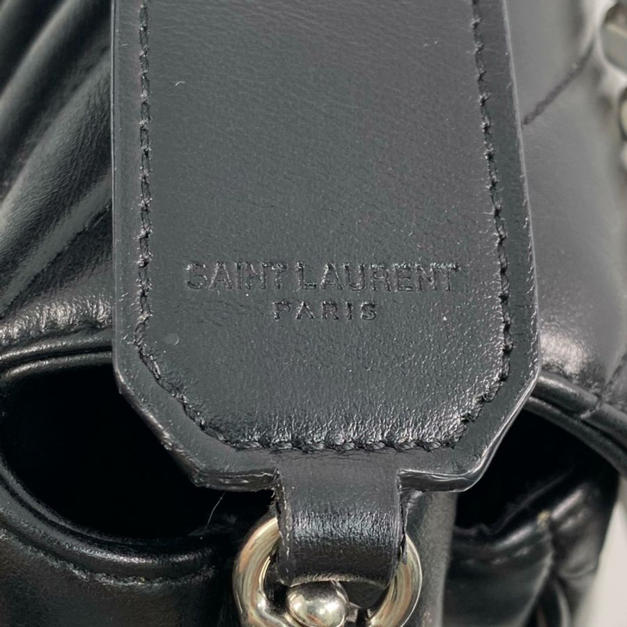 △ SAINT LAURENT 聖羅蘭 Black Calfskin Monogram 2 way bag 黑色小牛皮兩用袋 PLD454325-267010625-21