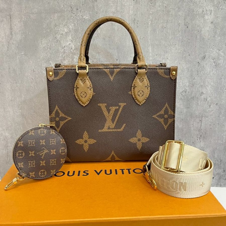 Louis Vuitton LV on the go PM 老花晶片款-0