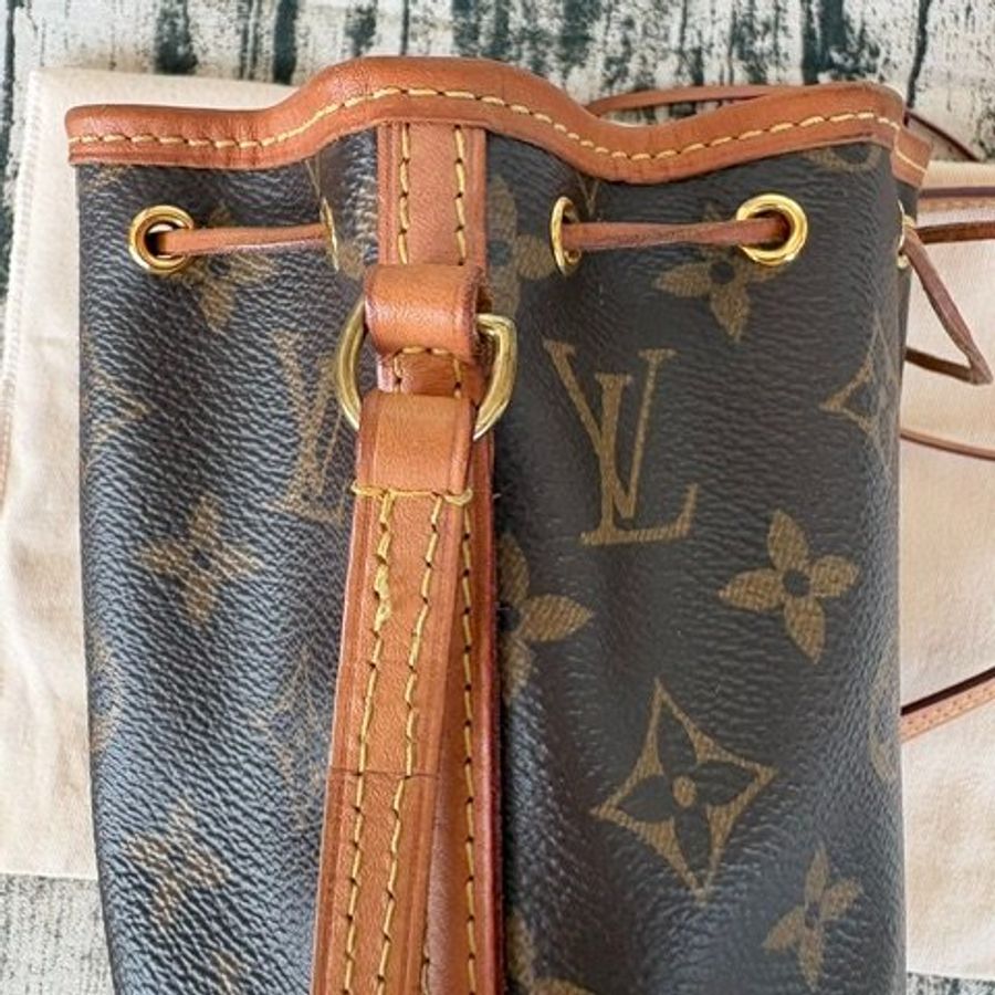 Louis Vuitton Nano Noe 經典老花迷你束口小水桶-21