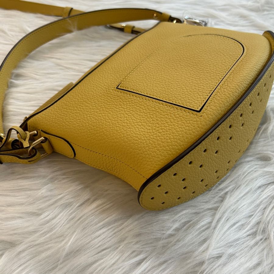 Delvaux 馬卡龍 黃色 兩用包-3