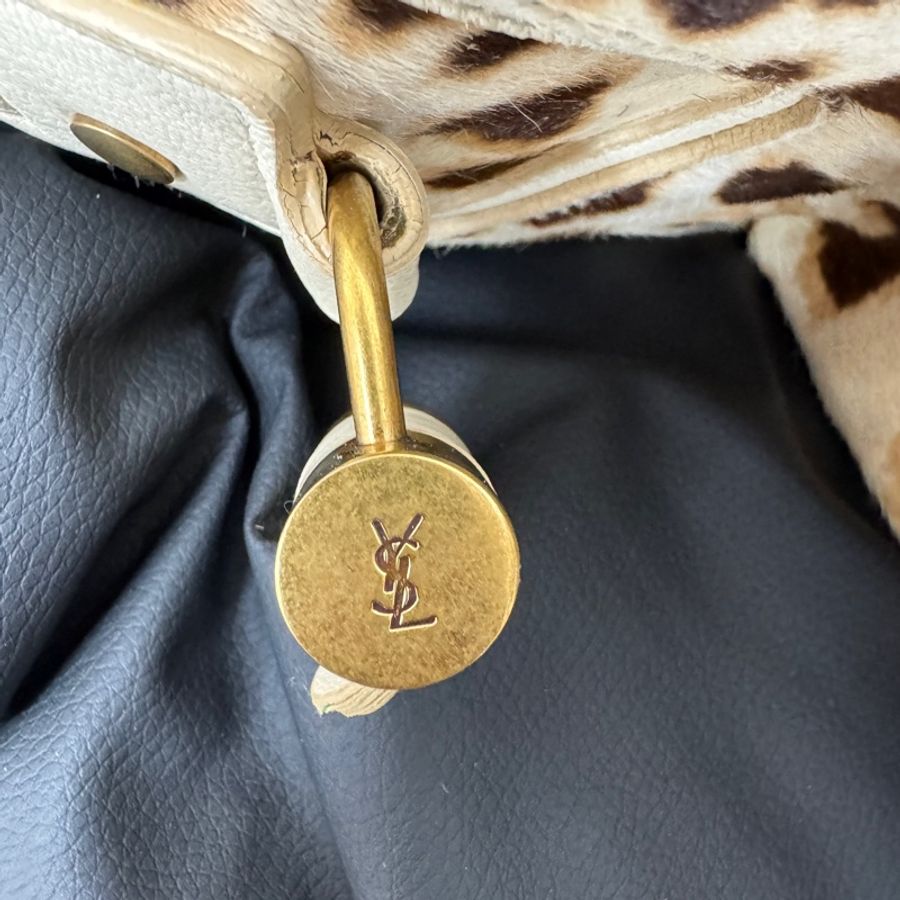 Yves Saint Laurent (YSL) Muse 經典馬毛豹紋包-9
