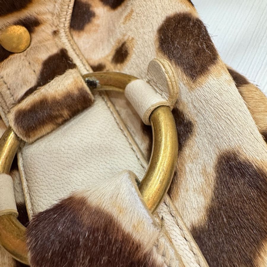 Yves Saint Laurent (YSL) Muse 經典馬毛豹紋包-10