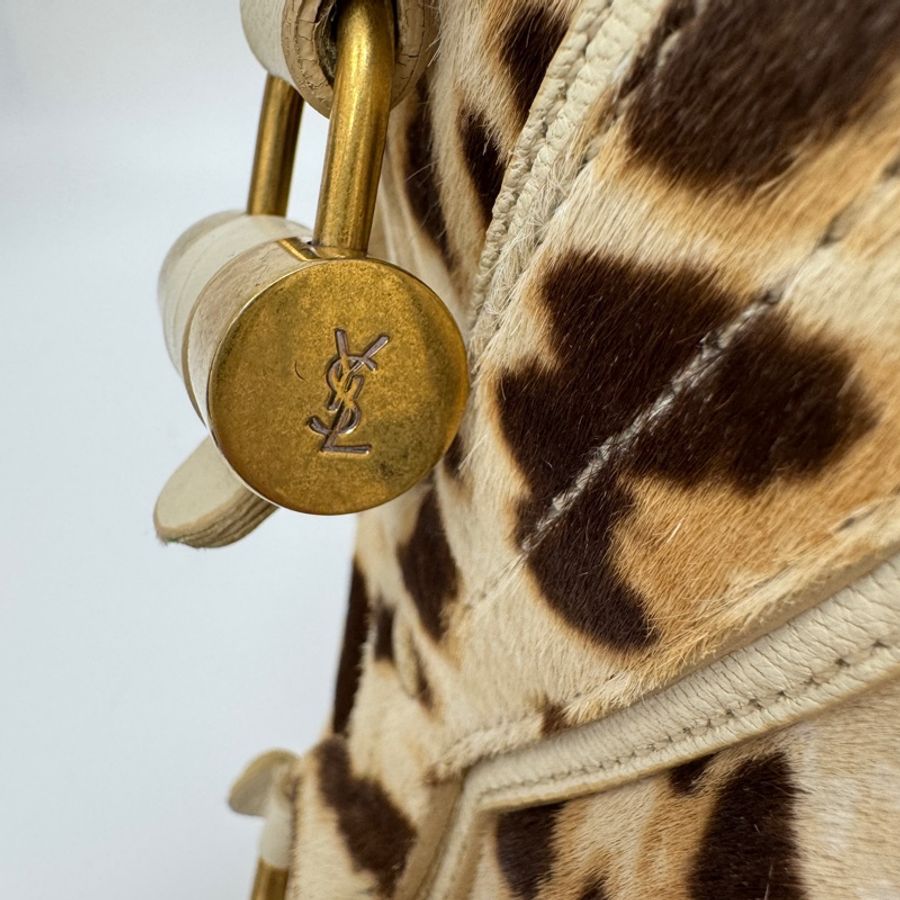 Yves Saint Laurent (YSL) Muse 經典馬毛豹紋包-19