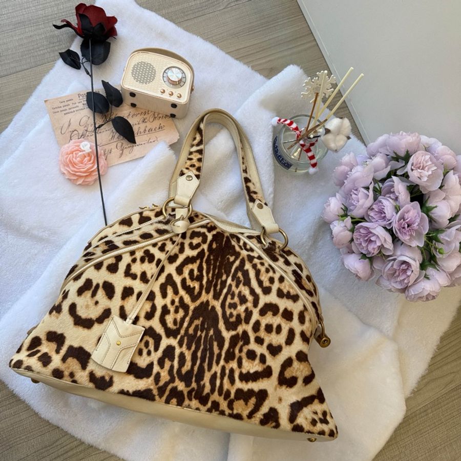 Yves Saint Laurent (YSL) Muse 經典馬毛豹紋包-25
