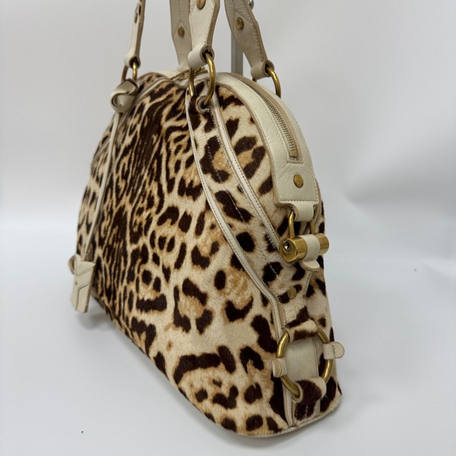 【赫蒂國際精品】 YSL 聖羅蘭 Muse 經典馬毛豹紋包 vintage-6