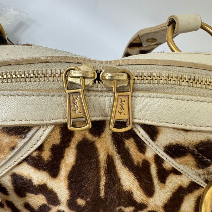 【赫蒂國際精品】 YSL 聖羅蘭 Muse 經典馬毛豹紋包 vintage-11
