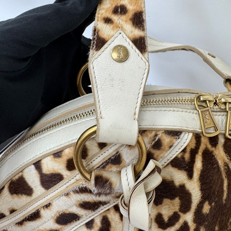 【赫蒂國際精品】 YSL 聖羅蘭 Muse 經典馬毛豹紋包 vintage-12