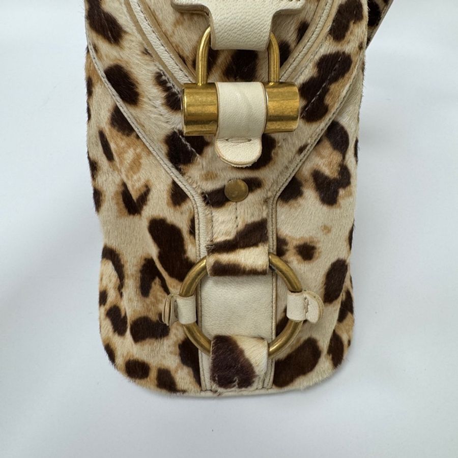 【赫蒂國際精品】 YSL 聖羅蘭 Muse 經典馬毛豹紋包 vintage-14