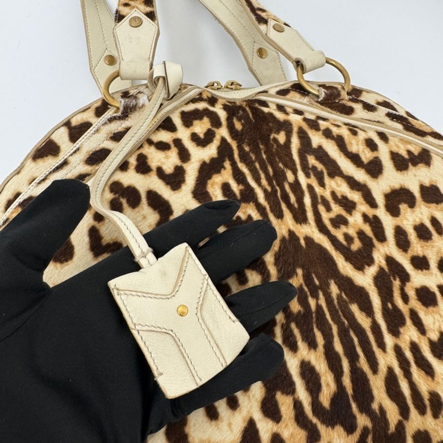 【赫蒂國際精品】 YSL 聖羅蘭 Muse 經典馬毛豹紋包 vintage-17