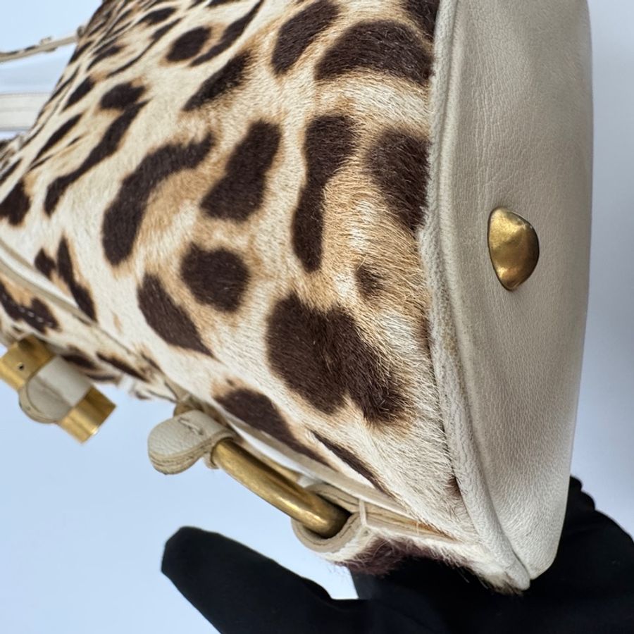 【赫蒂國際精品】 YSL 聖羅蘭 Muse 經典馬毛豹紋包 vintage-21