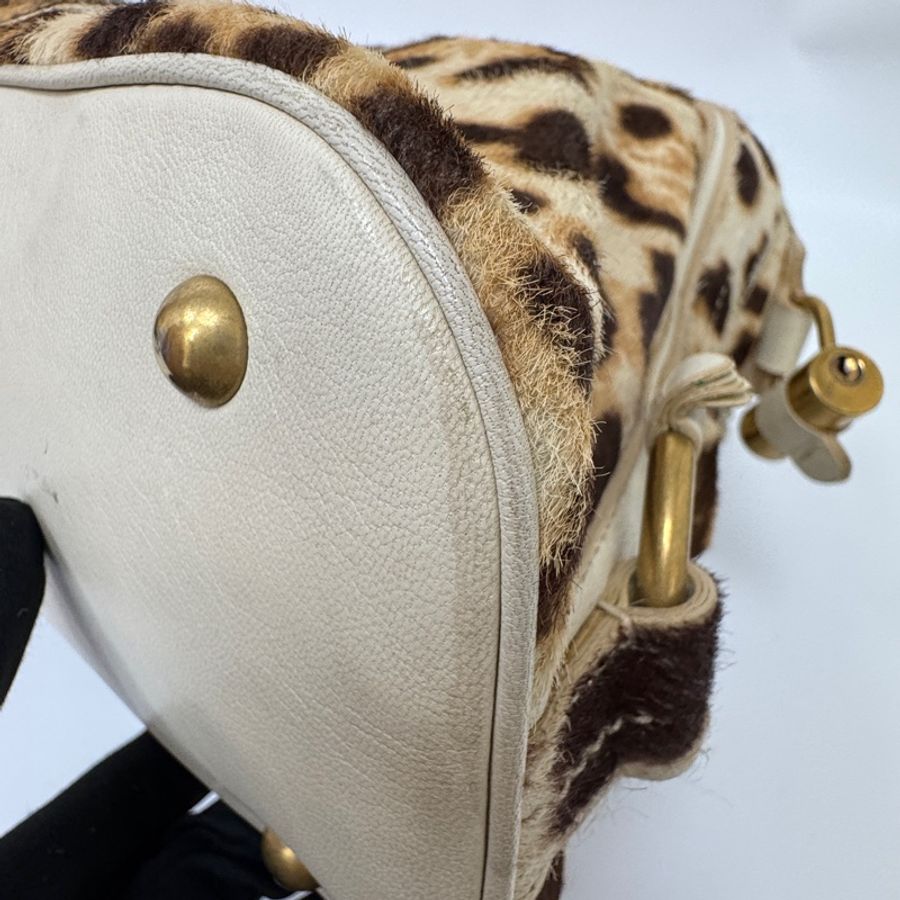 【赫蒂國際精品】 YSL 聖羅蘭 Muse 經典馬毛豹紋包 vintage-26