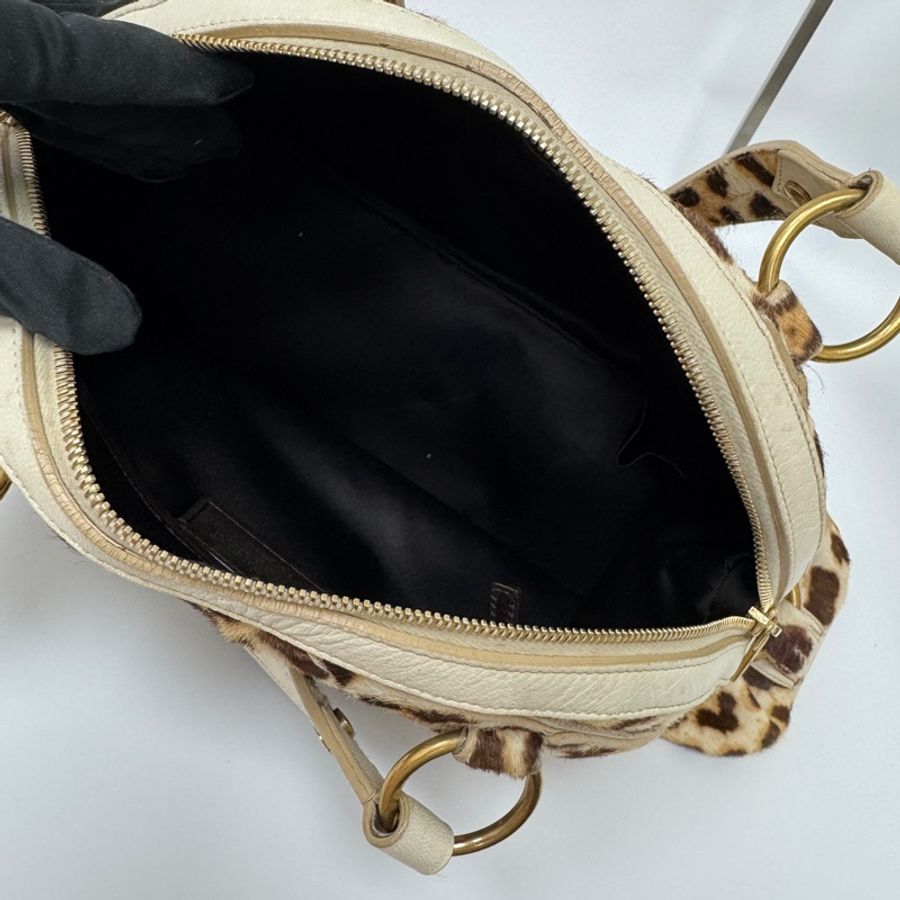 【赫蒂國際精品】 YSL 聖羅蘭 Muse 經典馬毛豹紋包 vintage-27
