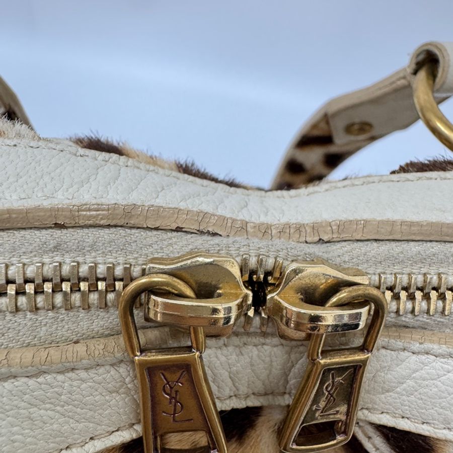 【赫蒂國際精品】 YSL 聖羅蘭 Muse 經典馬毛豹紋包 vintage-36