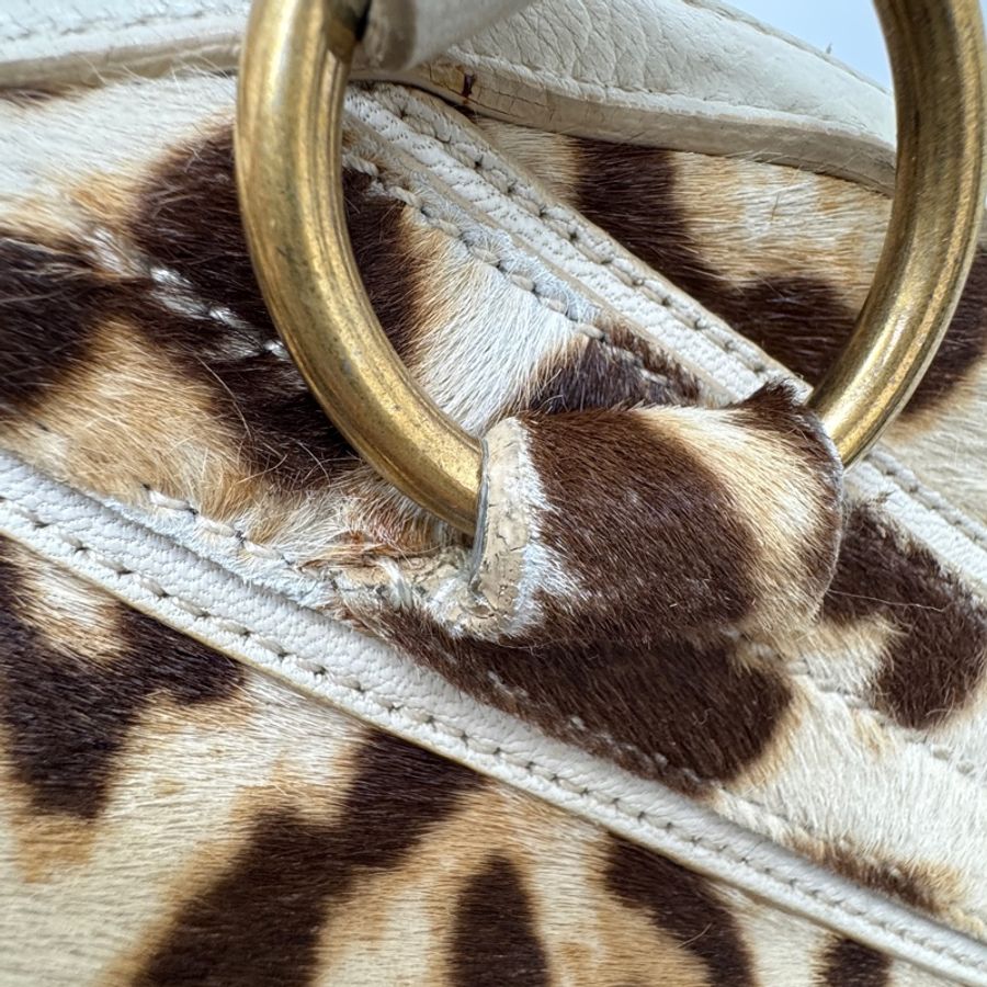 【赫蒂國際精品】 YSL 聖羅蘭 Muse 經典馬毛豹紋包 vintage-39
