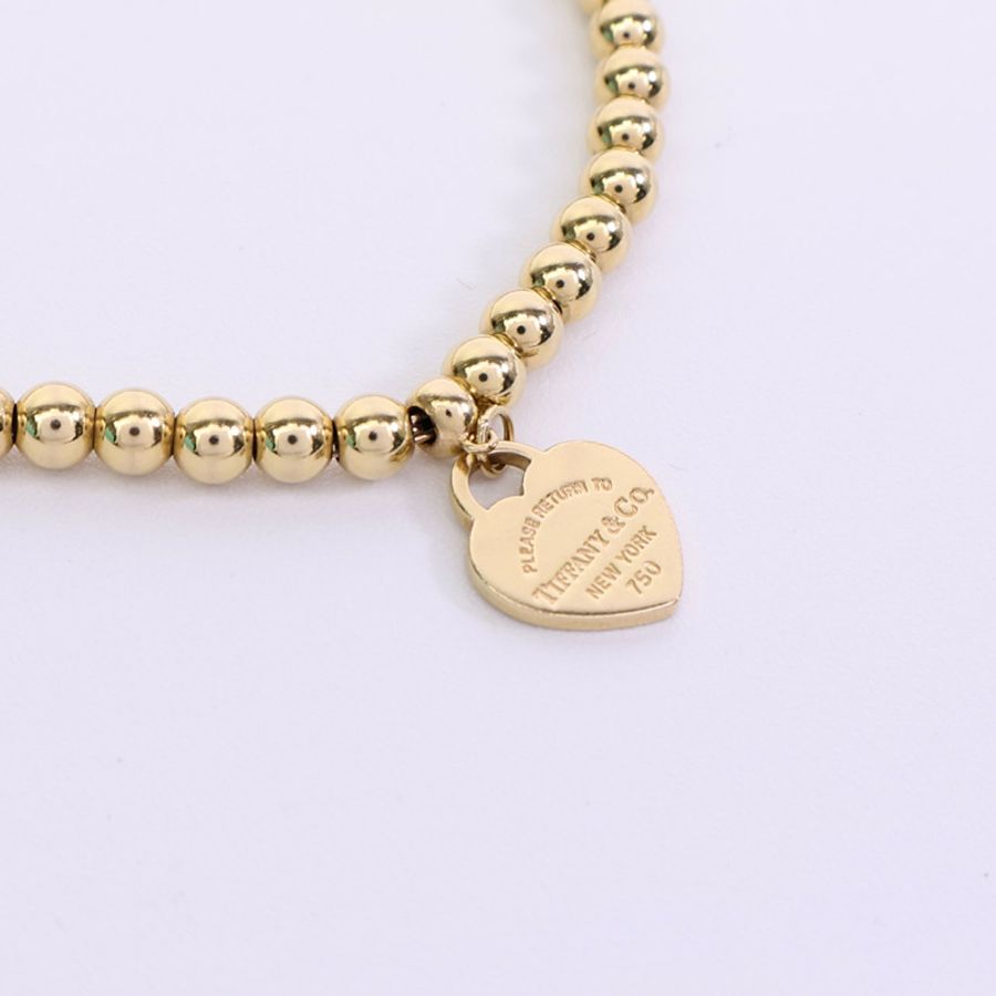 TIFFANY＆CO 18K黃金Return To Tiffany Bracelet手鏈-4
