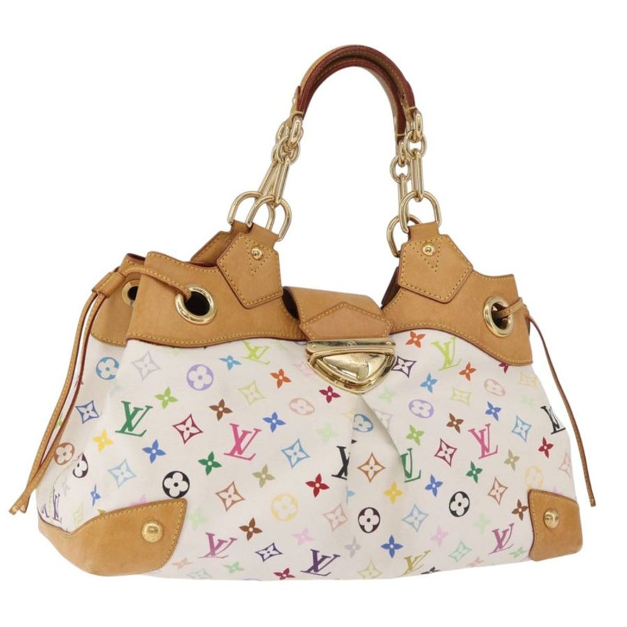 【日本直送】路易威登 Monogram Multicolor Ursula 手提包 白色 M40123 LV 正品 183012V-0