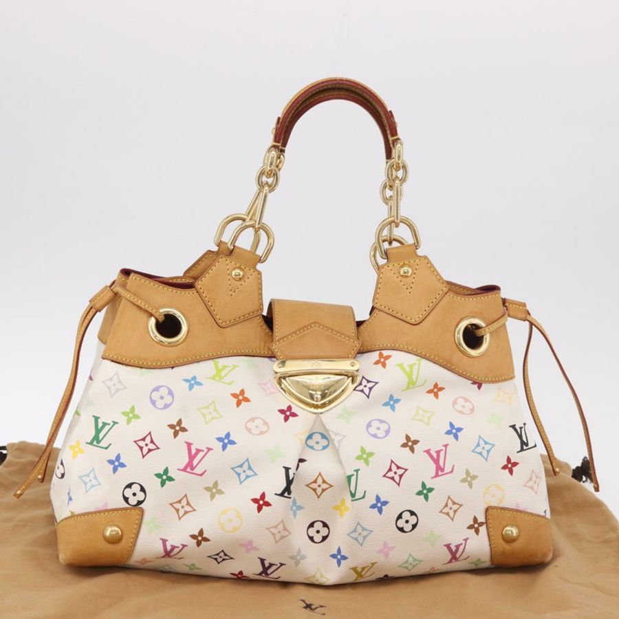【日本直送】路易威登 Monogram Multicolor Ursula 手提包 白色 M40123 LV 正品 183012V-11