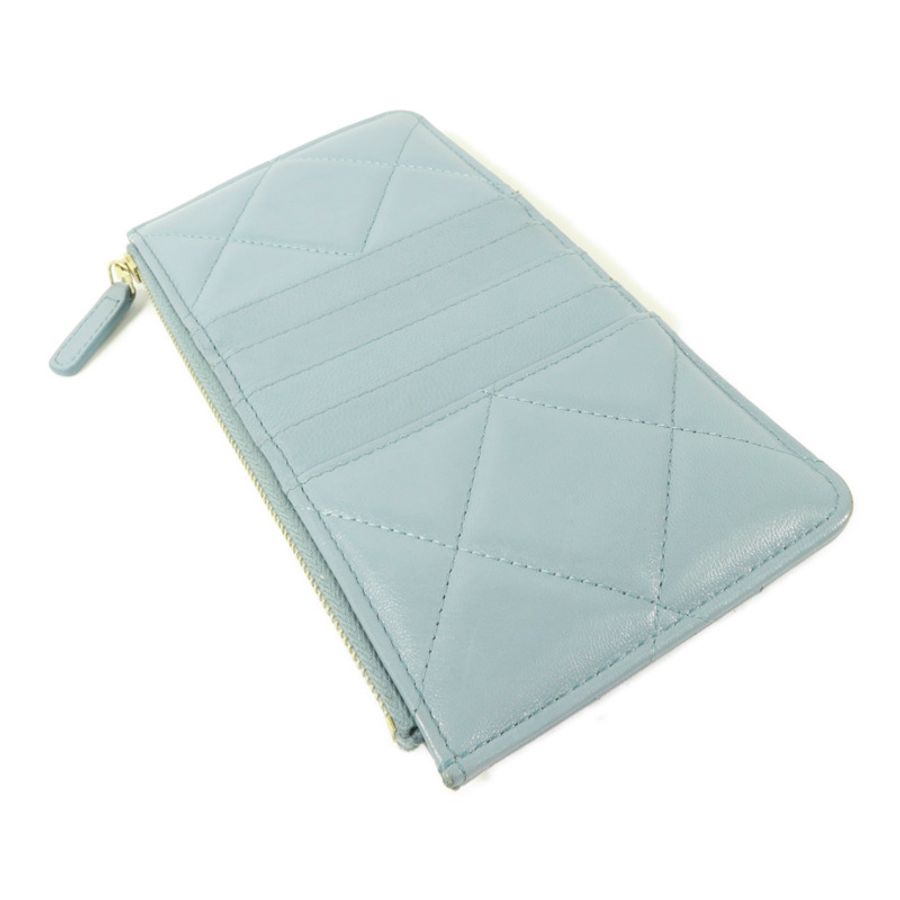 CHANEL 羊皮皮革C19 Phone And Card Holder卡片套電話包-3