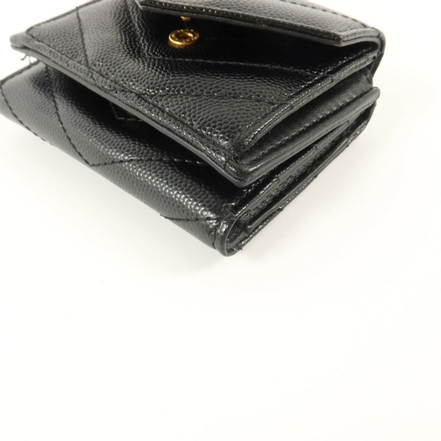 SAINT LAURENT 牛皮皮革Trifold Wallet錢包-11
